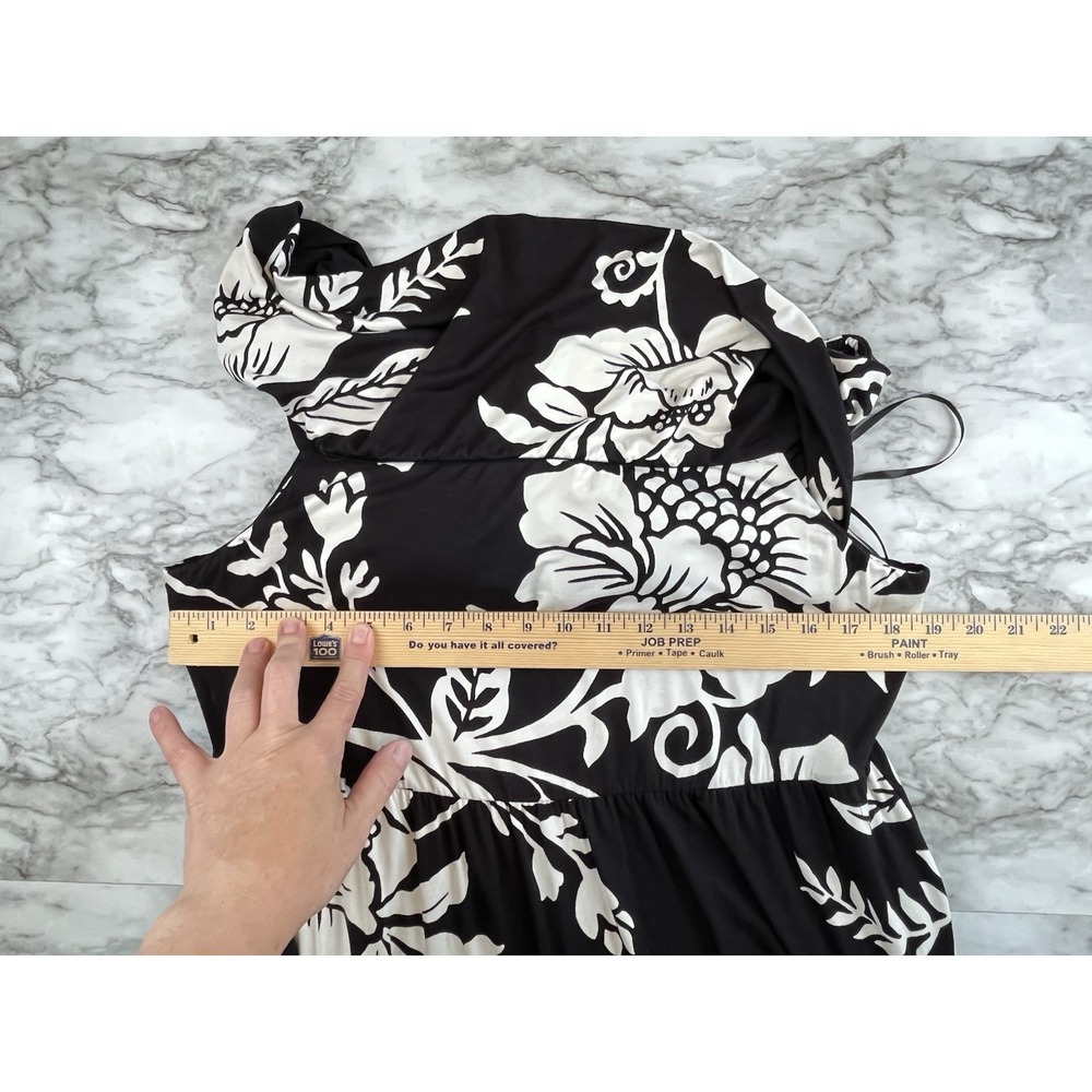 Soma NWT Midi Bra Dress XL Garden Tapestry Floral Soft Jersey Pockets Stretch - Picture 9 of 10
